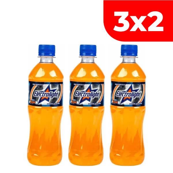 3x2 Bebida Hidratante Electrolight Naranja - Frasco 475 ML