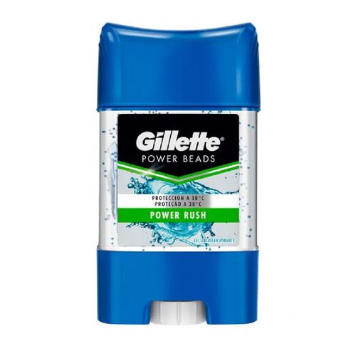 Deo Gillette  Barra Gel Power Rush/Bead - Barra 82 Gr