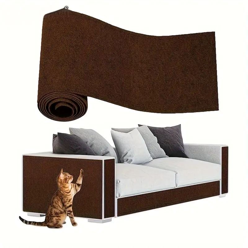 RASCADOR PROTECTOR ADHESIVO DE MUEBLES PARA GATOS - MARRÓN