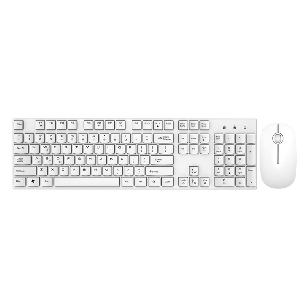 Kit Teclado y Mouse Inalámbrico SEISA DN-K88 con Ñ y Conexión Dual