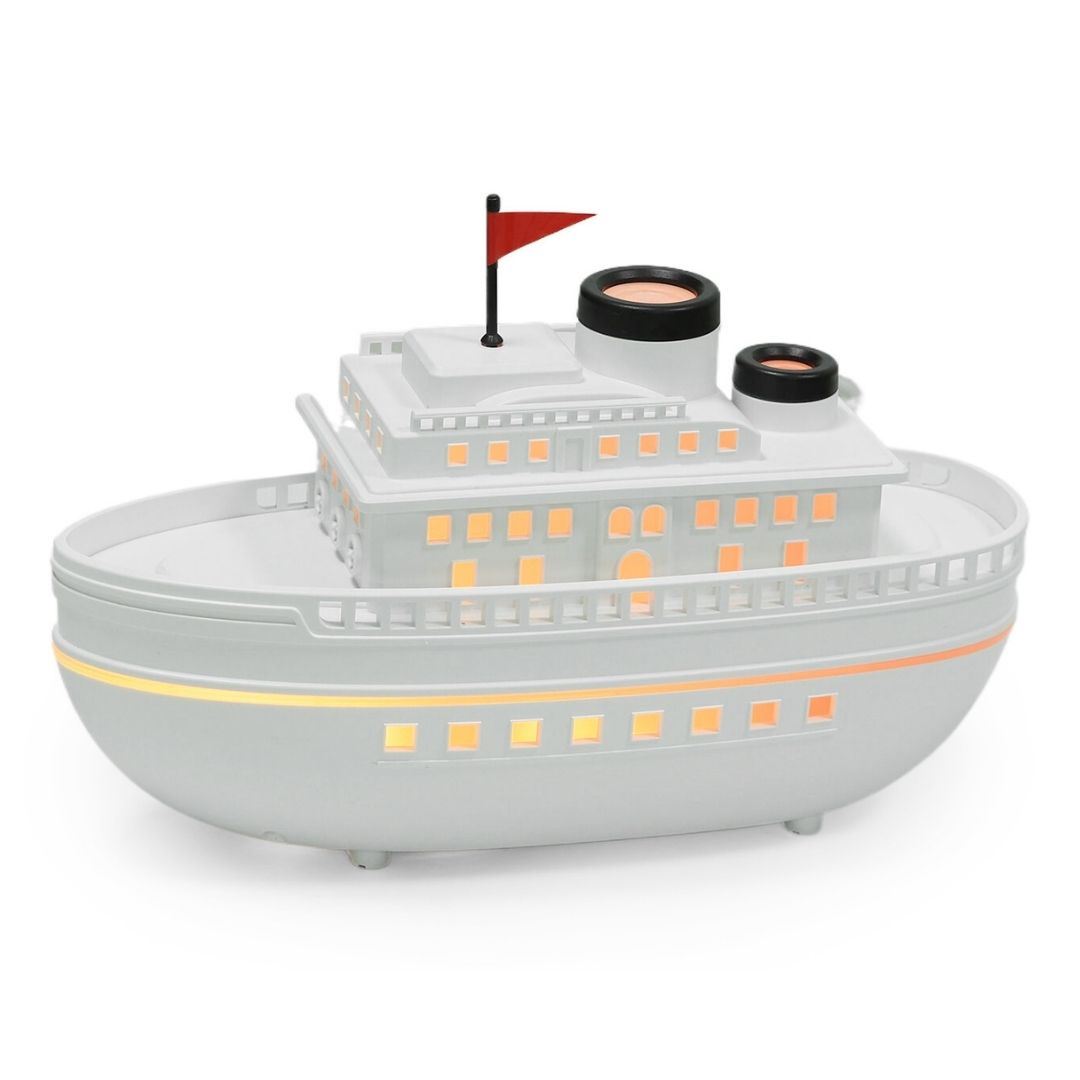 Difusor de Aroma Ultrasónico Barco 300ml con Luces LED y Temporizador