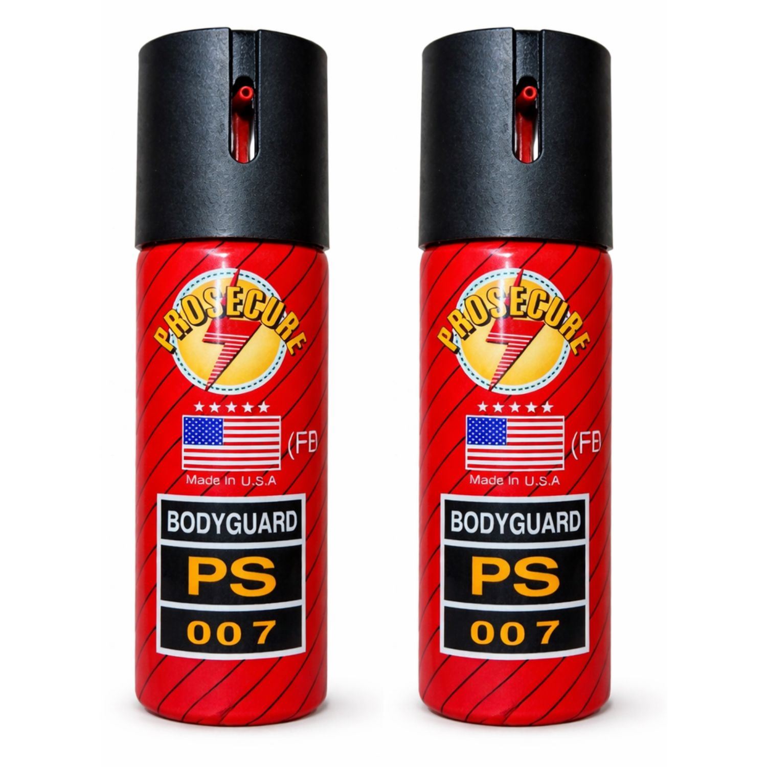 Pack 2 Gas Pimienta Americano Defensa Personal 60ml Spray Seguridad Alcance 3m Portátil Antirrobo