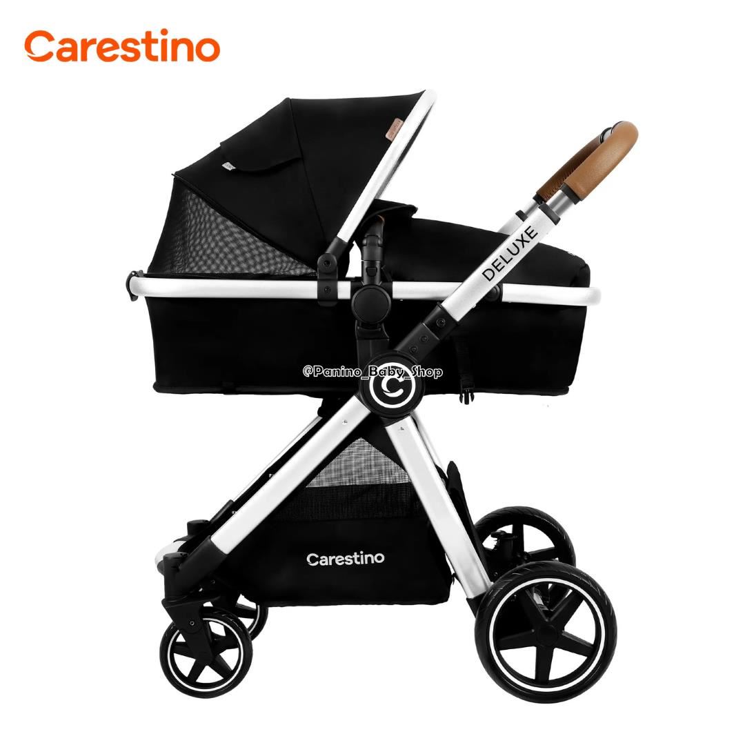 Coche Cuna de Lujo Travel System  CARESTINO -DELUXE V2- New Black
