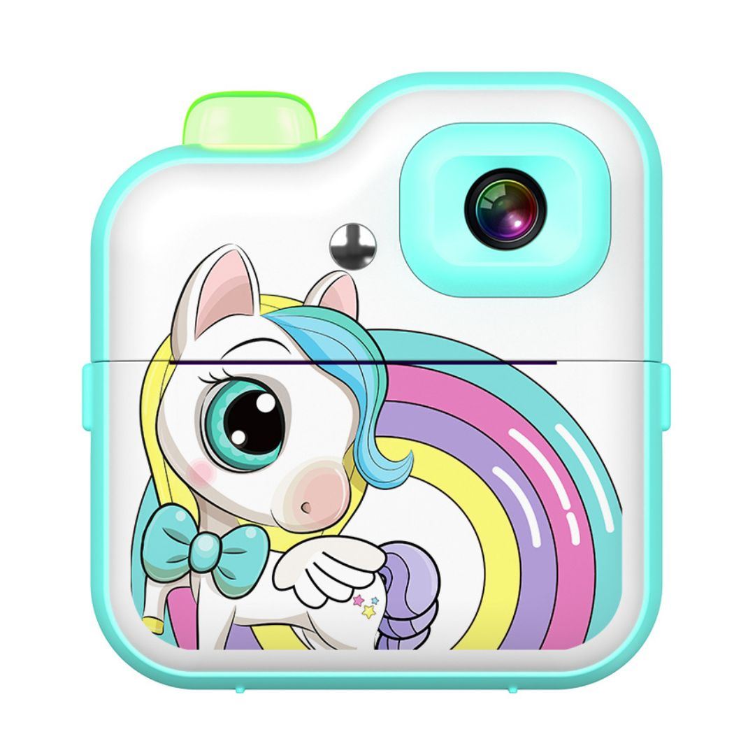 Cámara Digital Infantil Unicornio con Impresora Instantánea