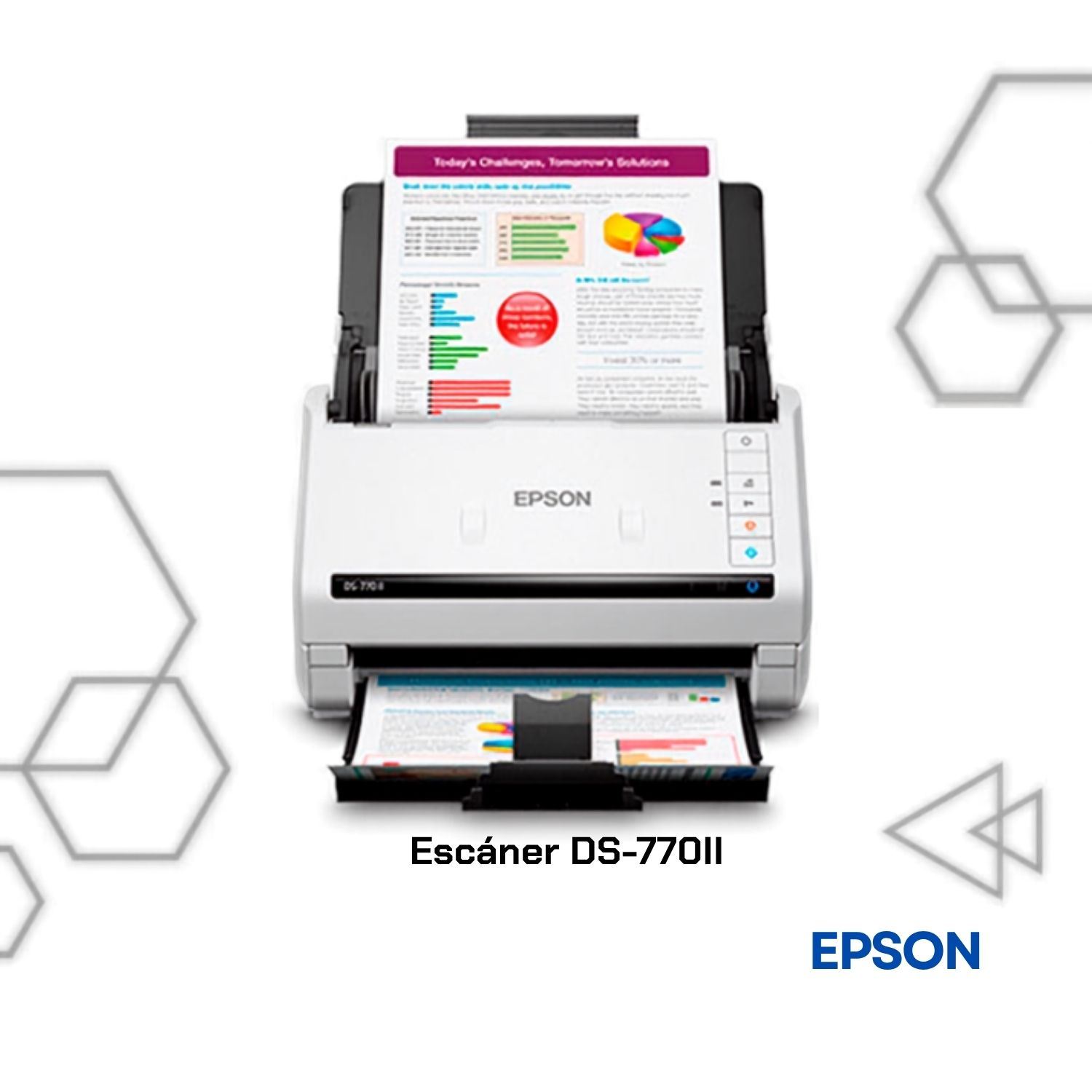 Escáner Epson DS-770 II Dúplex 45 ppm ADF 100 Hojas