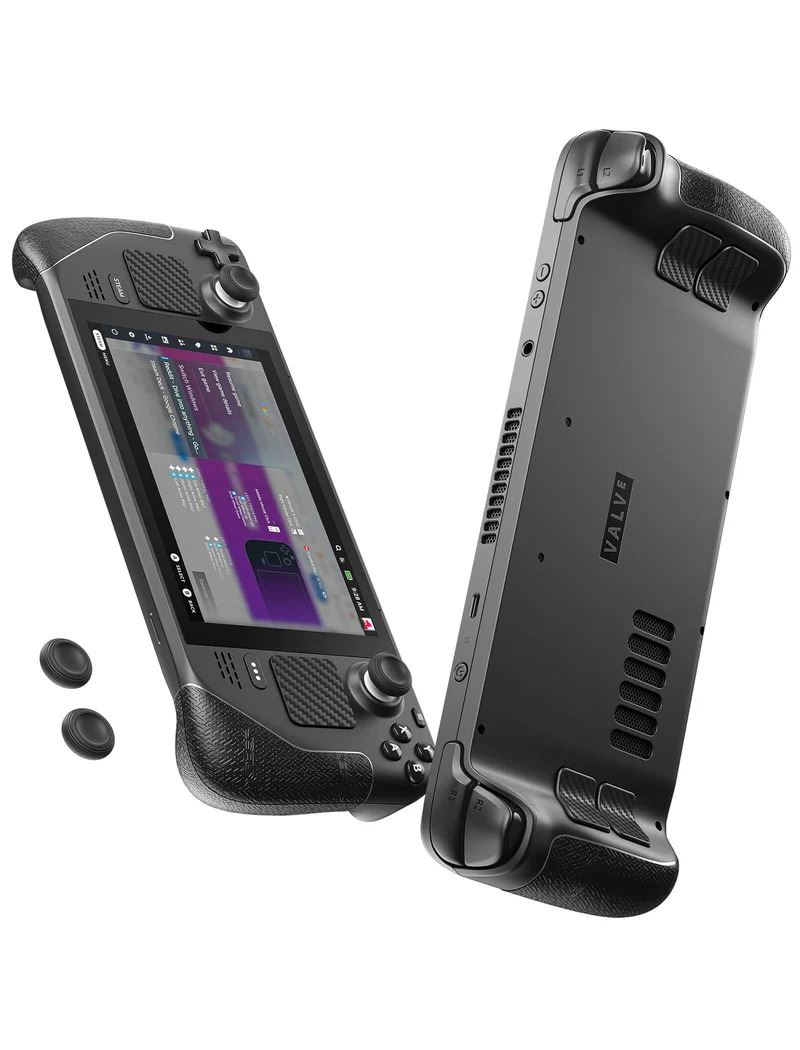 JSAUX Skin Antideslizante para Steam Deck LCD y OLED con Thumb Grips y Stickers Protectores