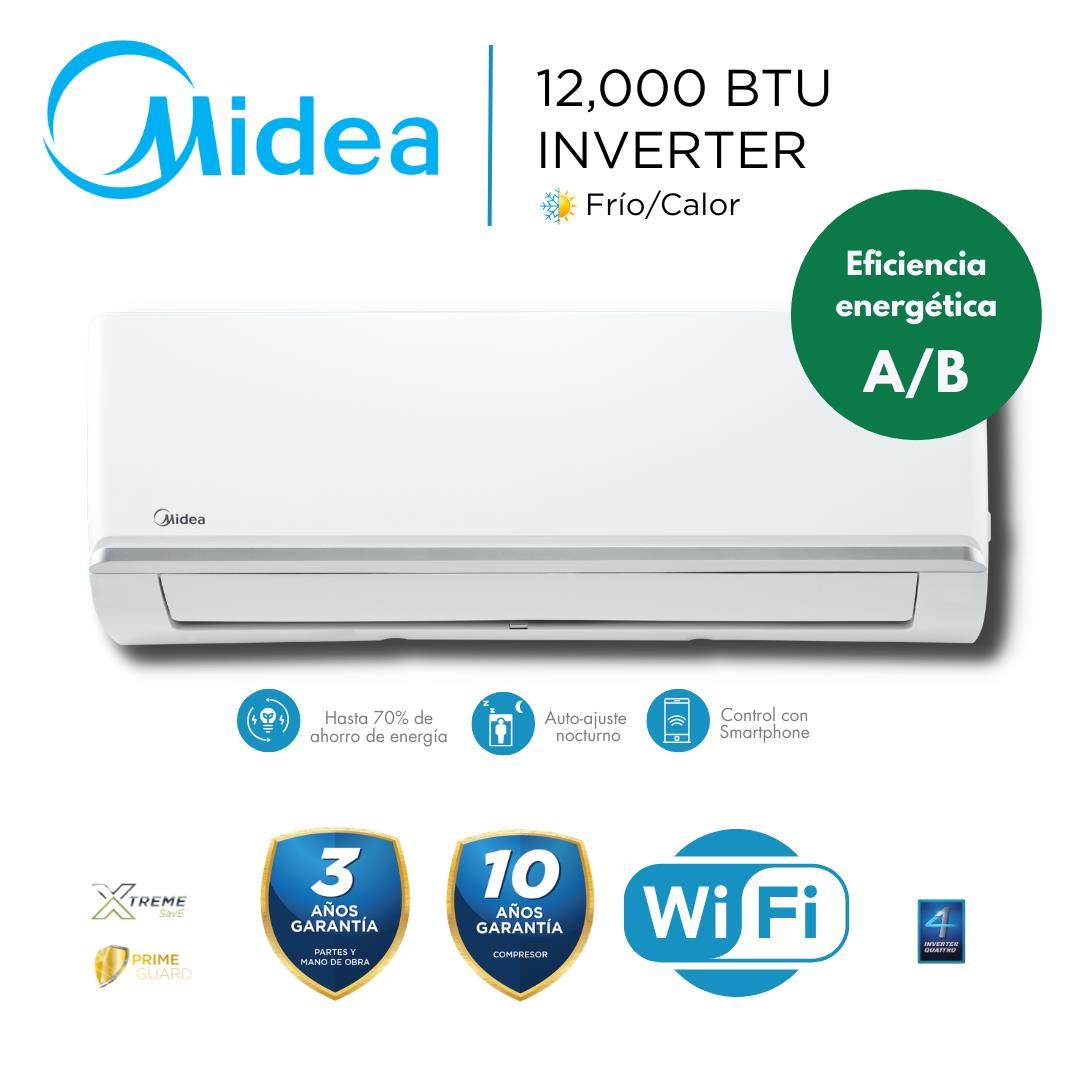 Aire Acondicionado Midea 12000 BTU Frío/Calor Inverter