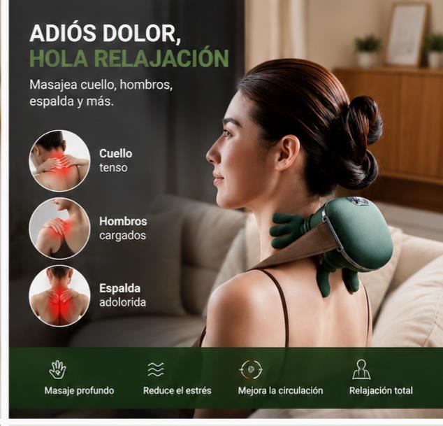 MASAJEADOR MANITO MULTIFUNCIONAL | RELAJACIÓN PROFUNDA AL INSTANTE
