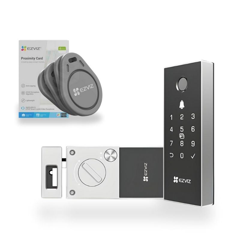 Cerradura Inteligente EZVIZ DL03 PRO Desbloqueo Remoto y Huella Bateria