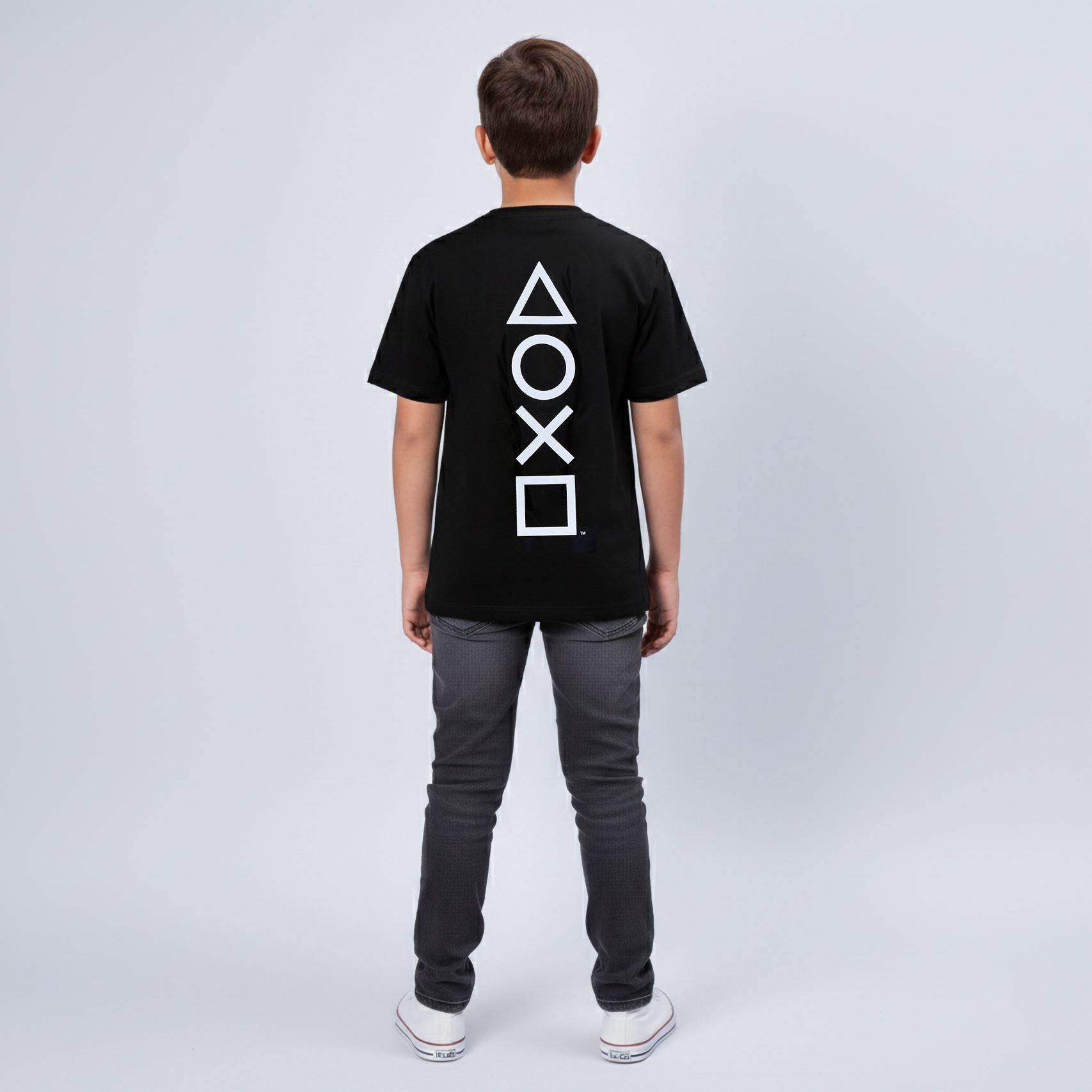 Polo Infantil Oficial Play Botones Basic Negro T: 12