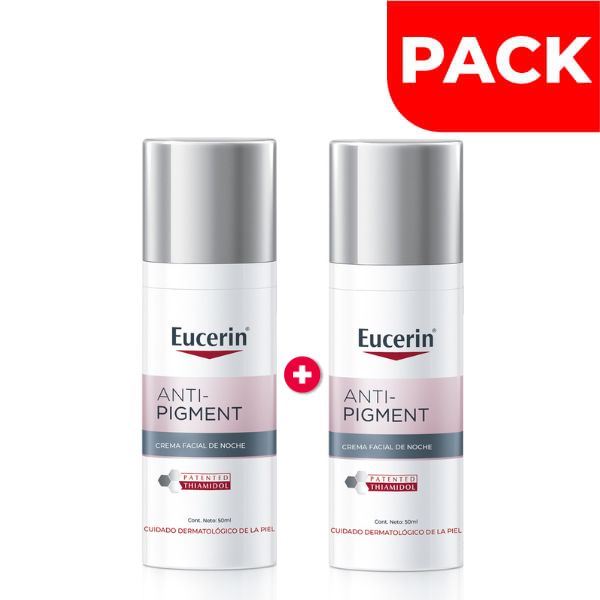 Dúo Pack Eucerin Antipigment Crema Facial Noche - Frasco 50 ML
