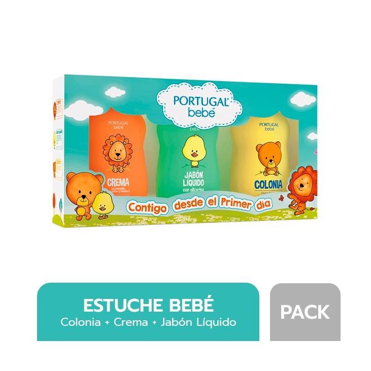 Tripack Estuche Portugal Bebé Crema + Jabón Líquido + Colonia - Caja 3 UN