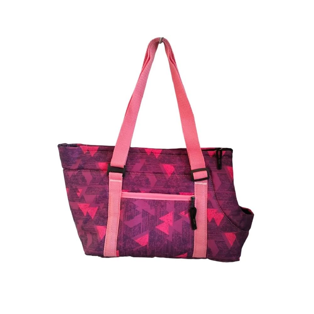 Cartera transportadora de mascotas perros morado talla S