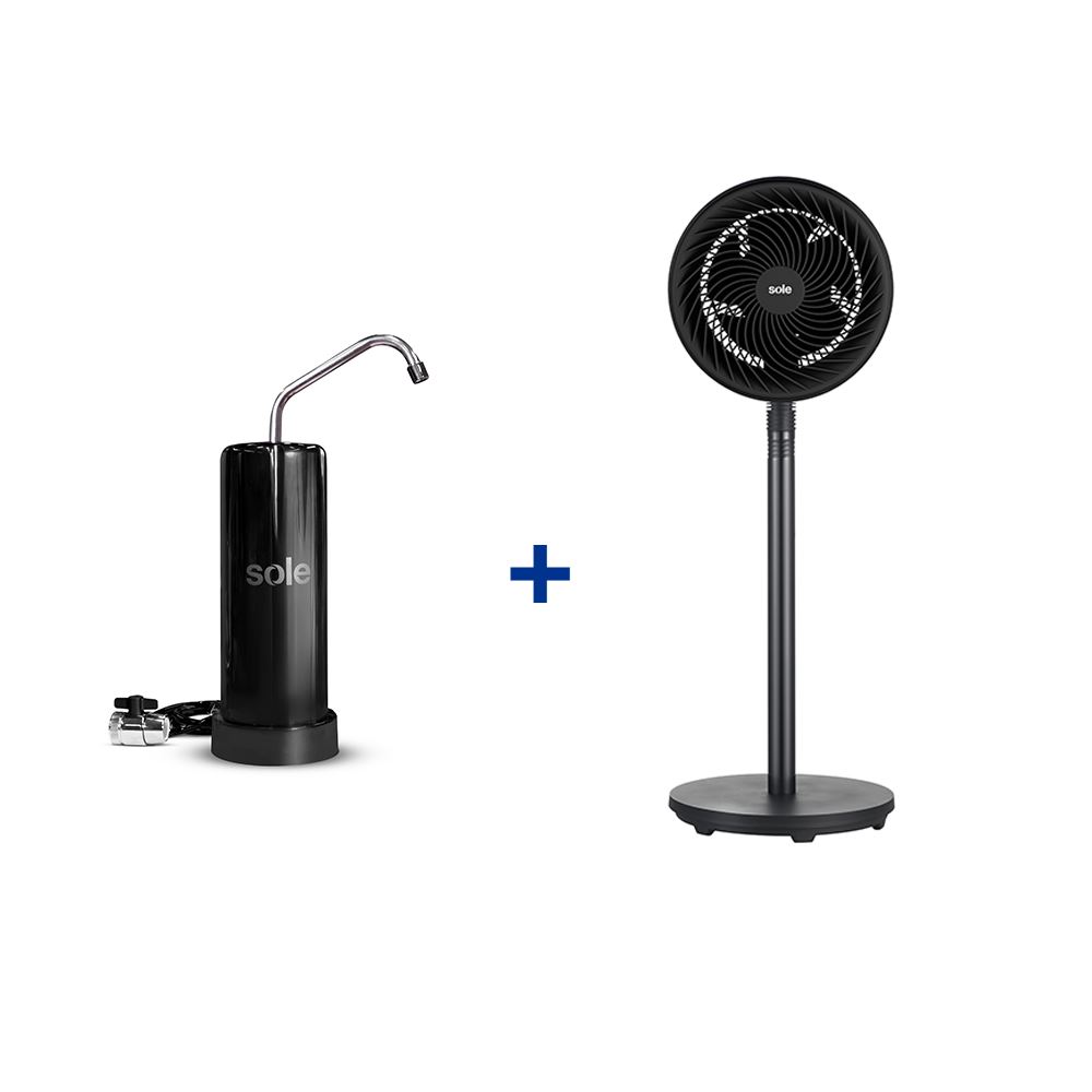 Combo Purificador Prime 5 Años + Ventilador 2en1 Turbomax Sole