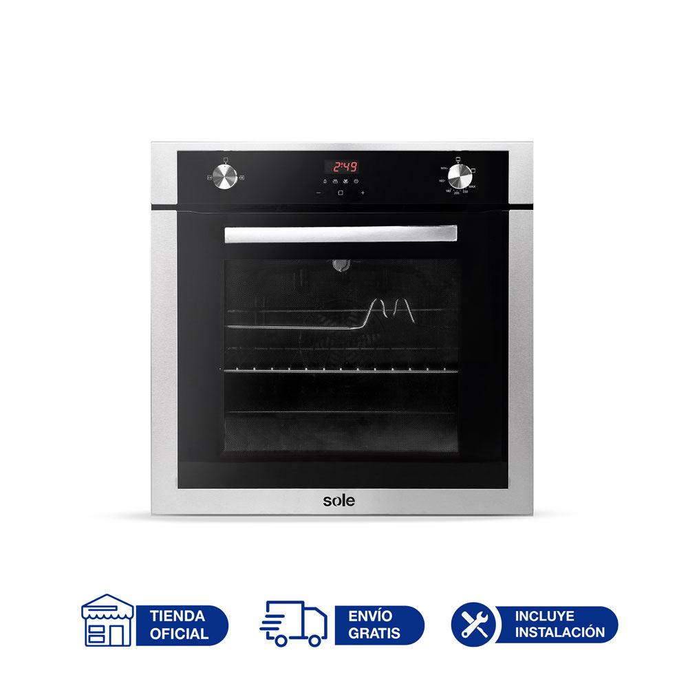 SOLE HORNO A GAS EMPOTRABLE SOLHO007 SILVER | Juntoz