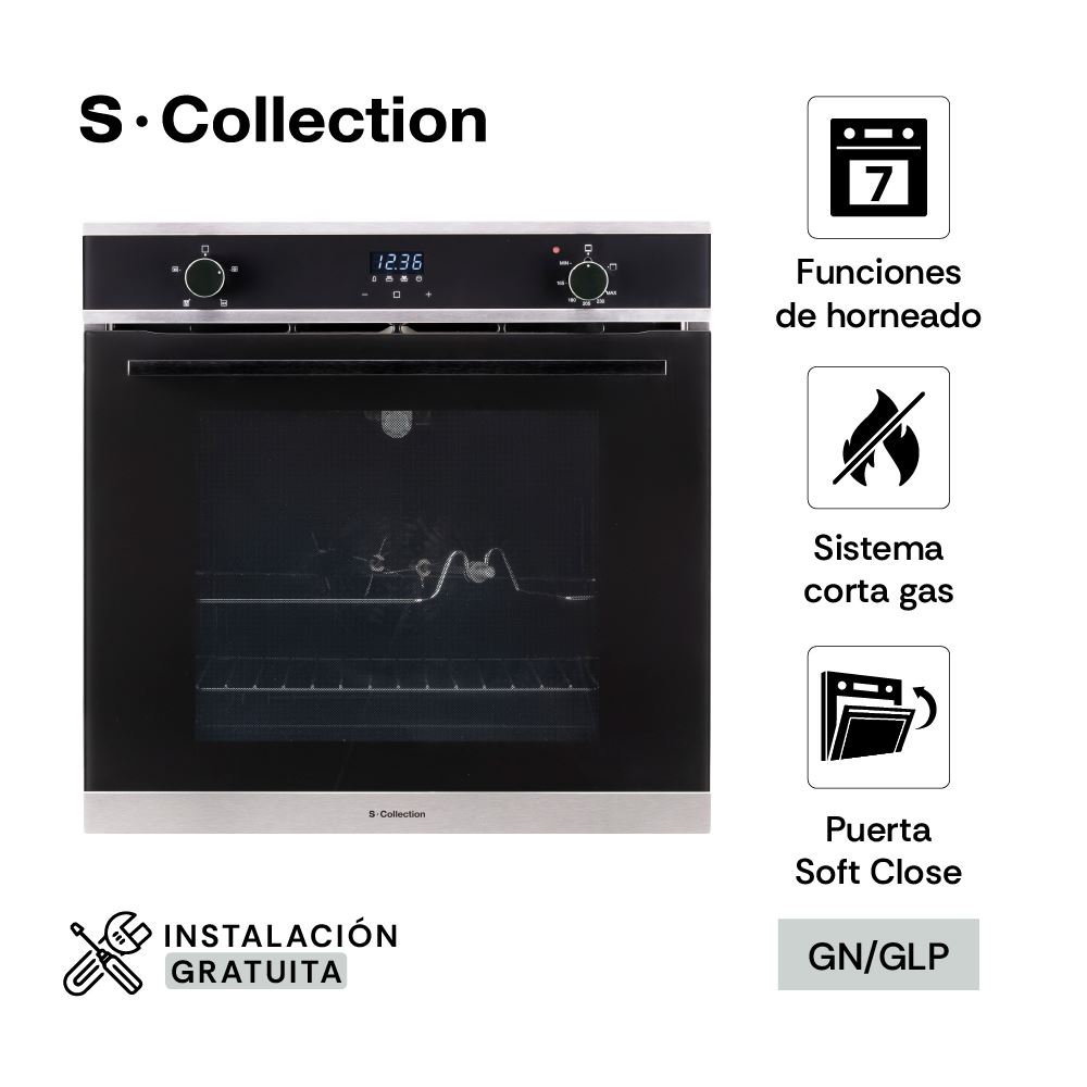 Horno Empotrable Scollection Full Touch A Gas 70L