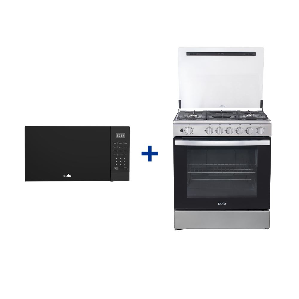 Combo Cocina de pie Niza 5H + Microondas 3 En 1 Multifunciones 21L