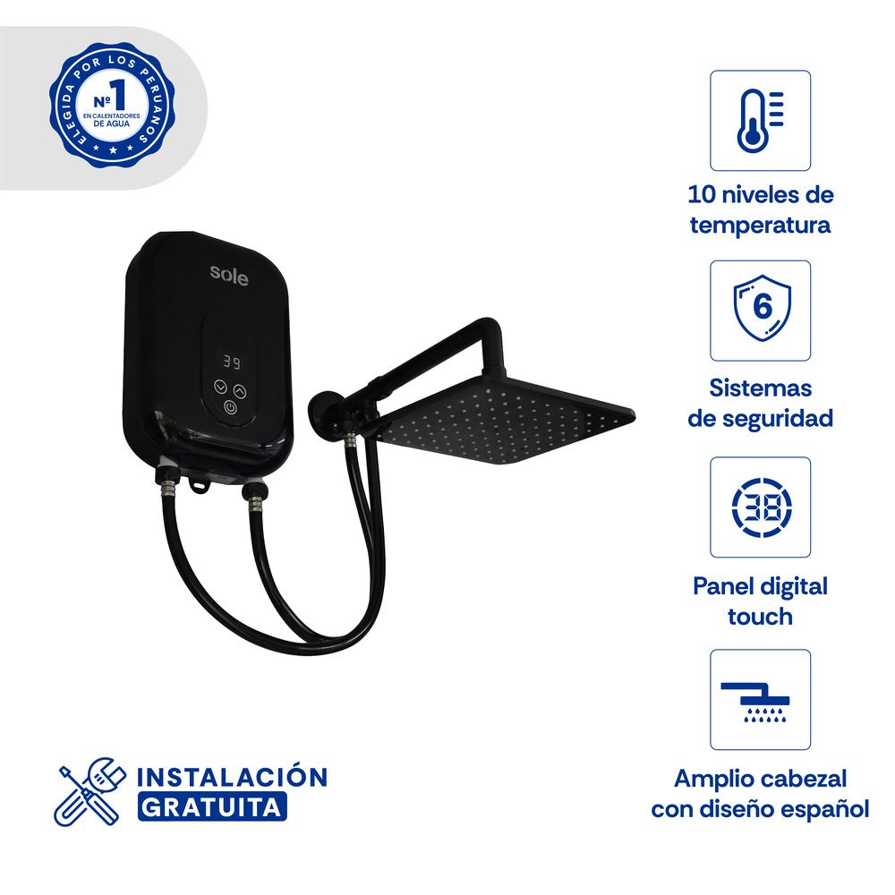 Rapiducha Sole Españolita 5.5kw Con Accesorios