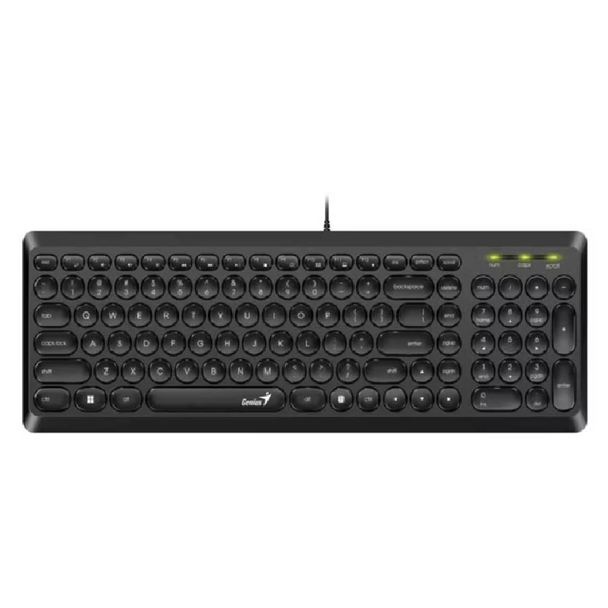 TECLADO GENIUS SLIMSTAR Q200 USB MULTIMEDIA NEGRO