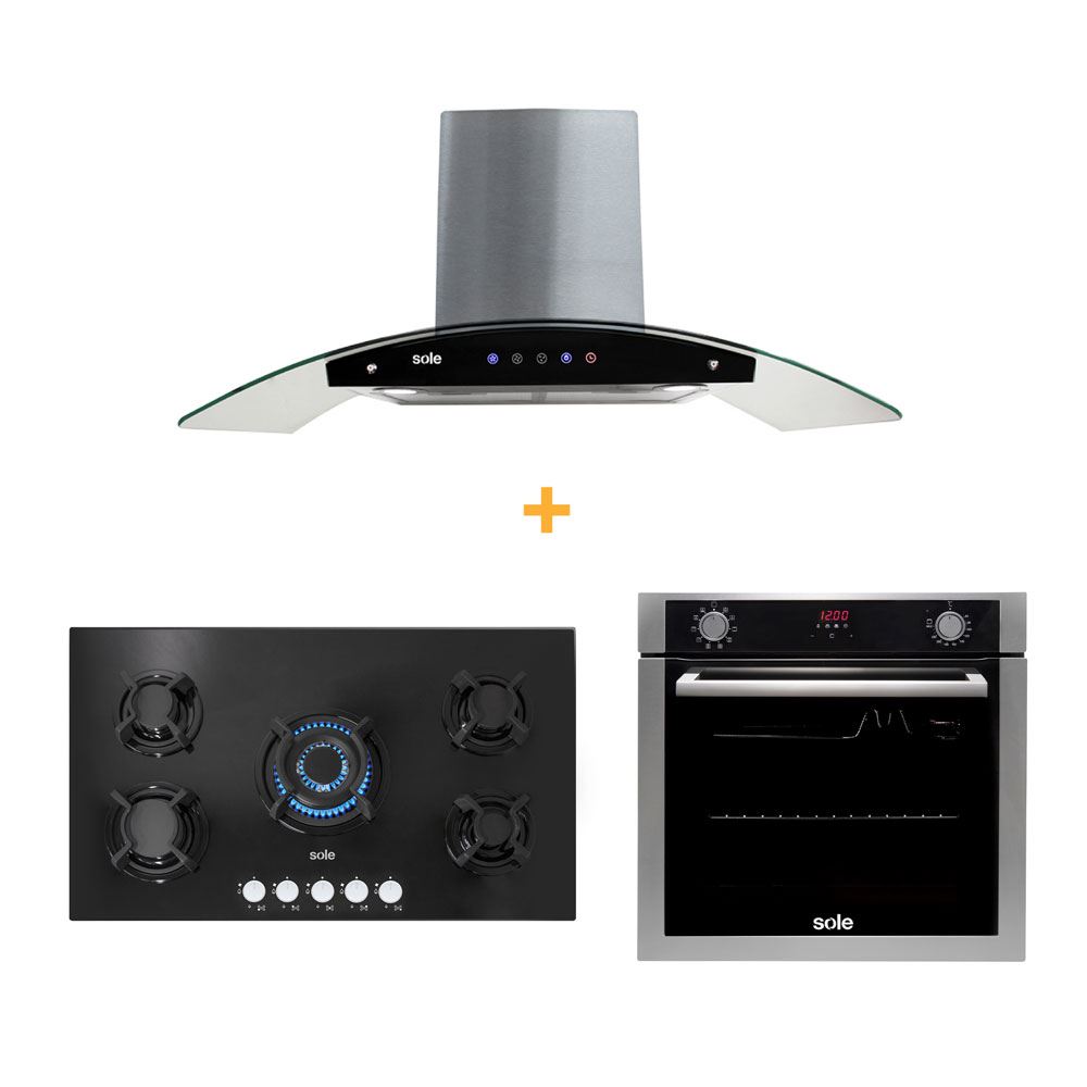 COMBO SOLE 1111 ENCIMERA SOLCO033+CAMPANA TURE84CO+HORNO SOLHO012V2