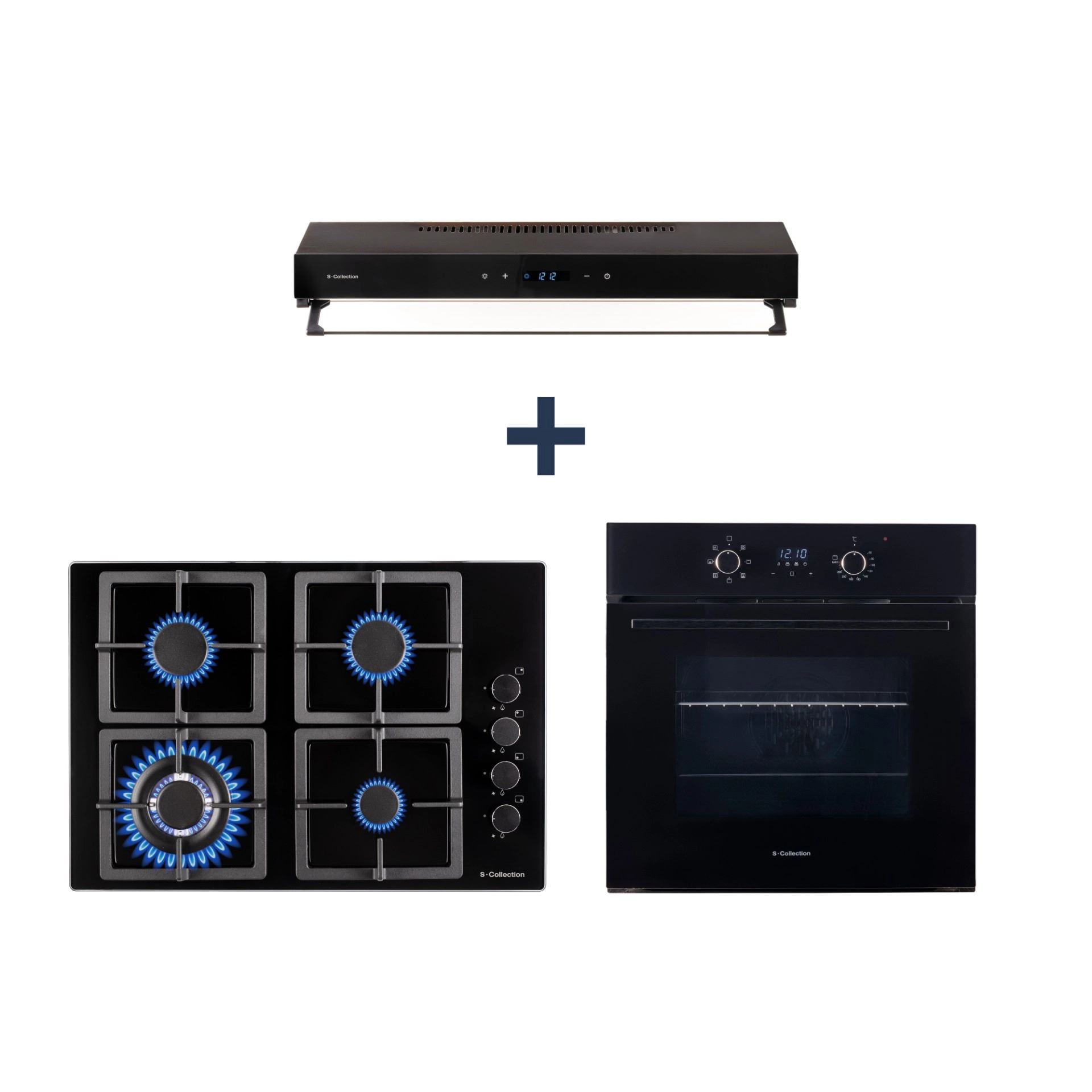 SET 1757 Campana + Encimera 60cm + Horno