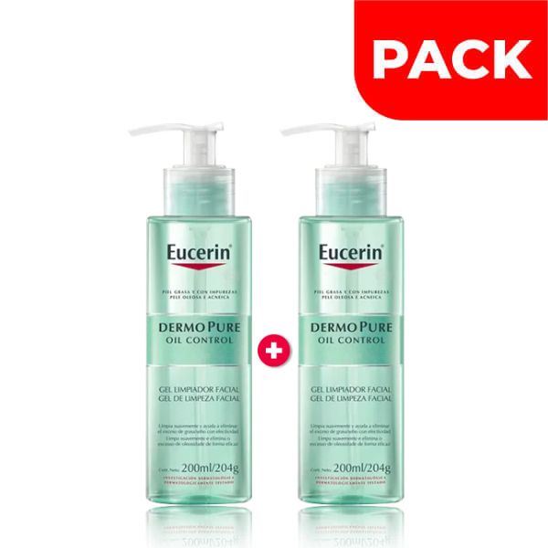Dúo Pack Eucerin Dermopure Gel Limpiador Facial - Frasco 200 ML
