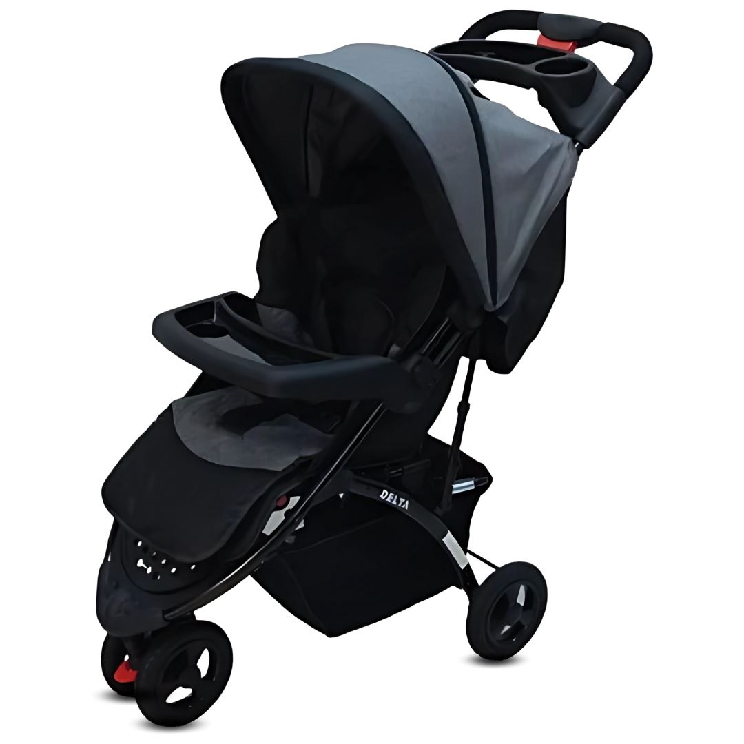 Coche Cuna Deportivo 3 ruedas «DELTA SPORT» Gray