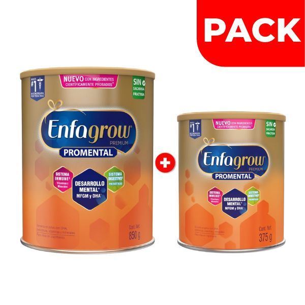 Pack Enfagrow Premium Sabor Natural DHA 850 G + Sabor Natural DHA 375 G - 2 UN