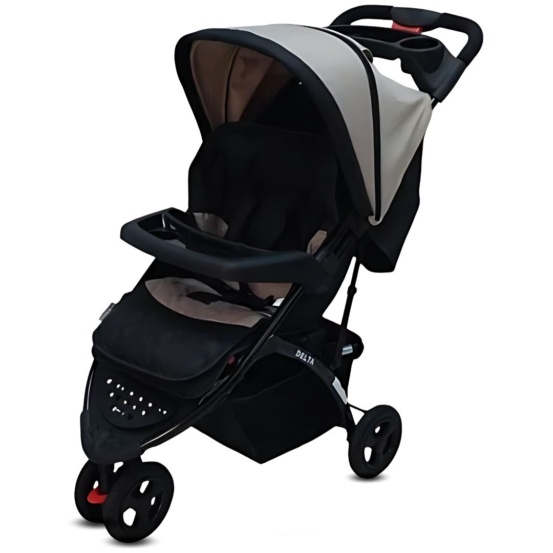 Coche Cuna Deportivo 3 ruedas «DELTA SPORT» Beige