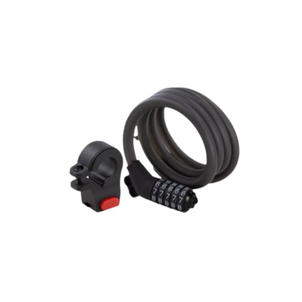 Candado de Seguridad de Cable Antirrobo de 5 Dígitos Negro Ninebot by Segway