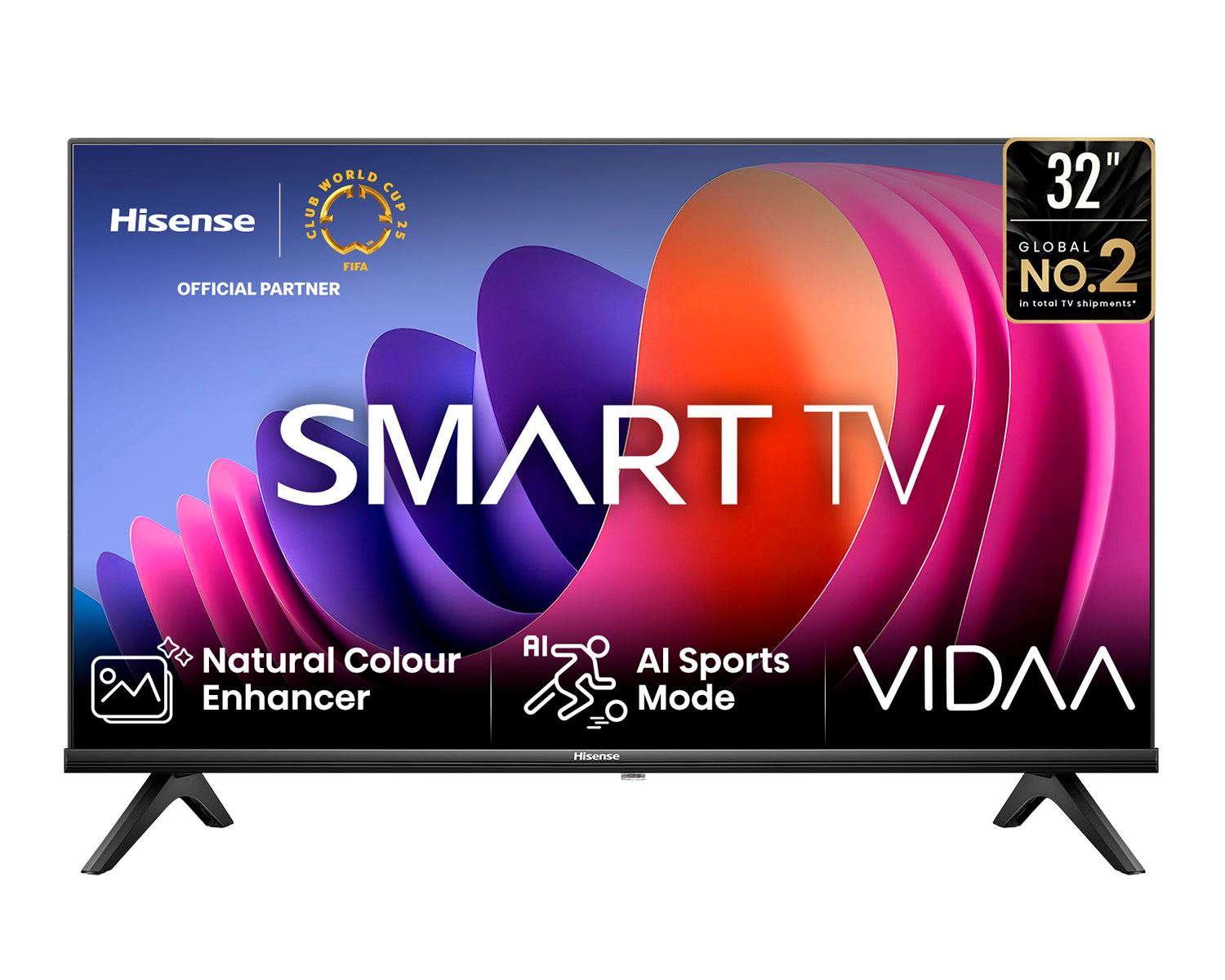 TELEVISOR HISENSE 32 SMART TV VIDAA CON BLUETOOTH 32A4N