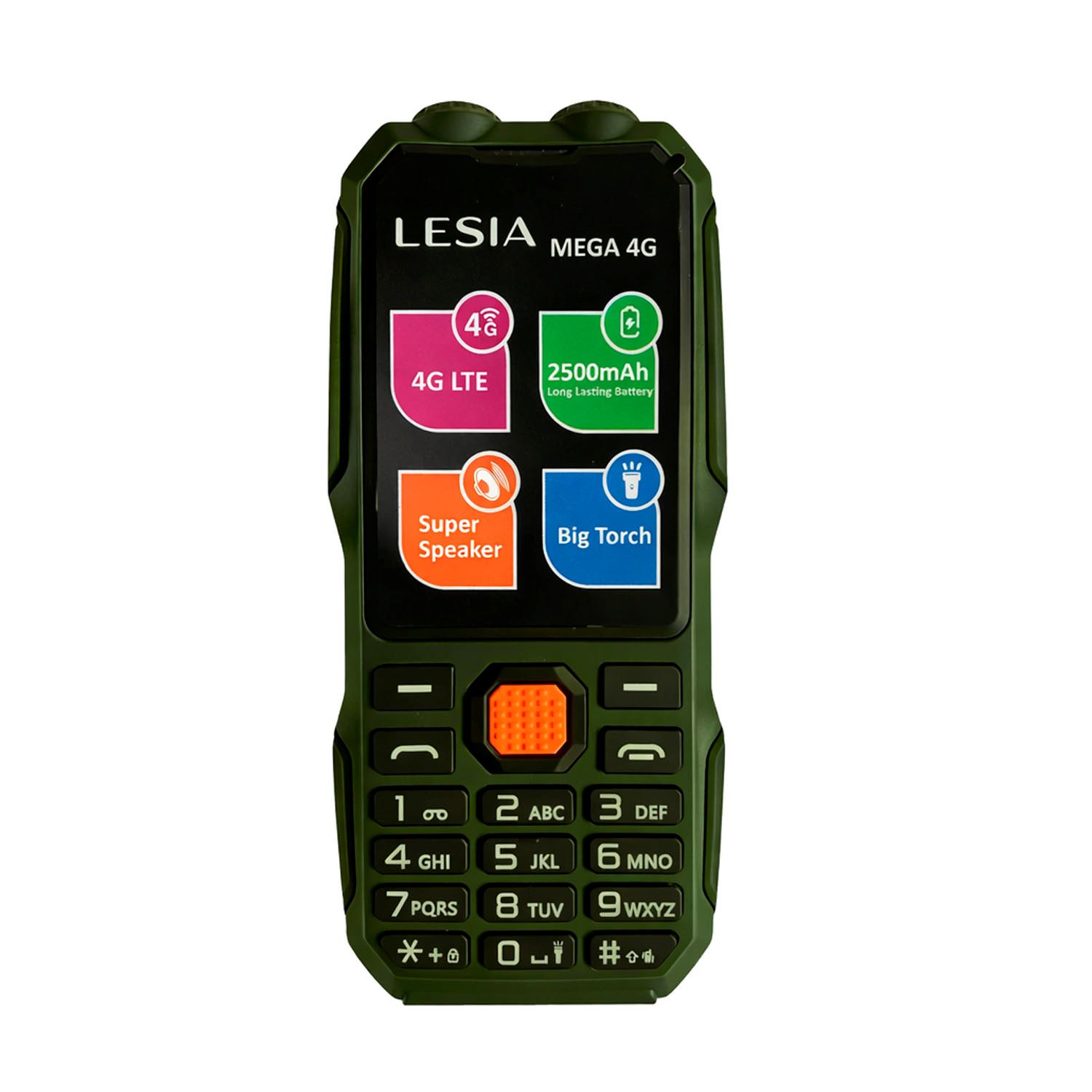 Smartphone Lesia Mega 4G Verde Conectividad Rápida y Fluida
