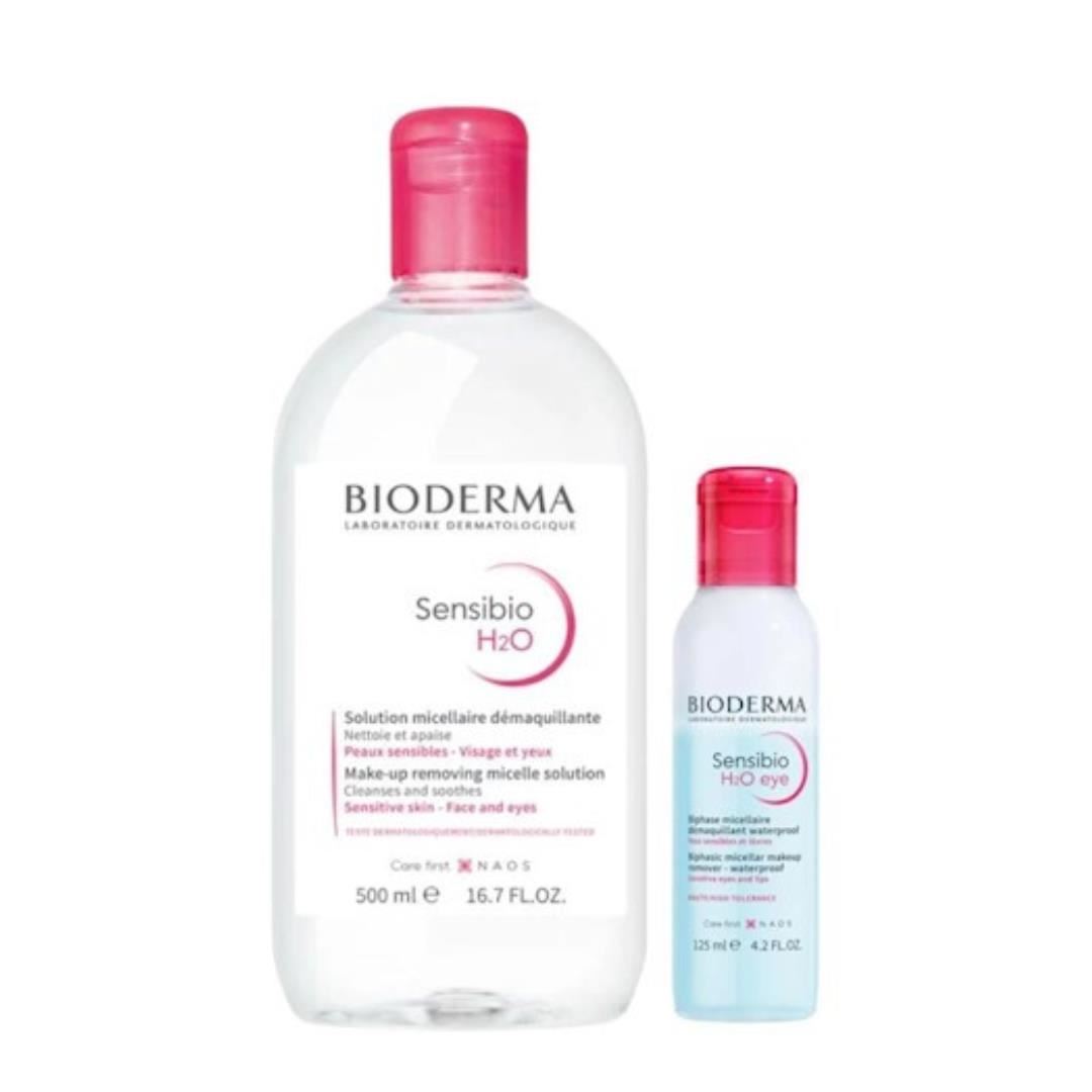 Duo perfecto post verano facial: sensibio H2O 500ML + sensibio eyes 125ML