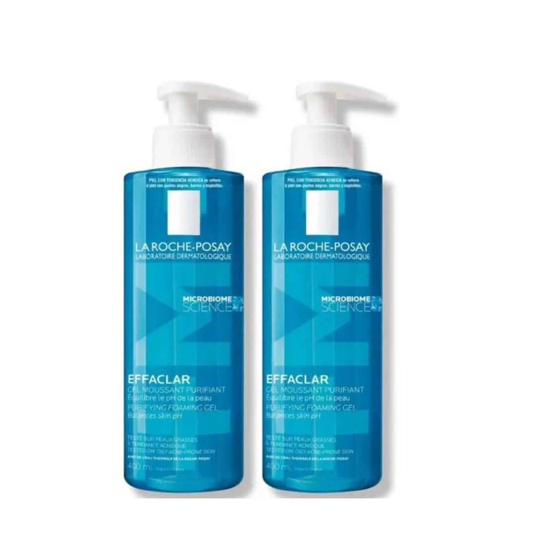 Duo La Roche Posay Gel Limpiador Effaclar para Pieles Mixtas a Grasas 400ML
