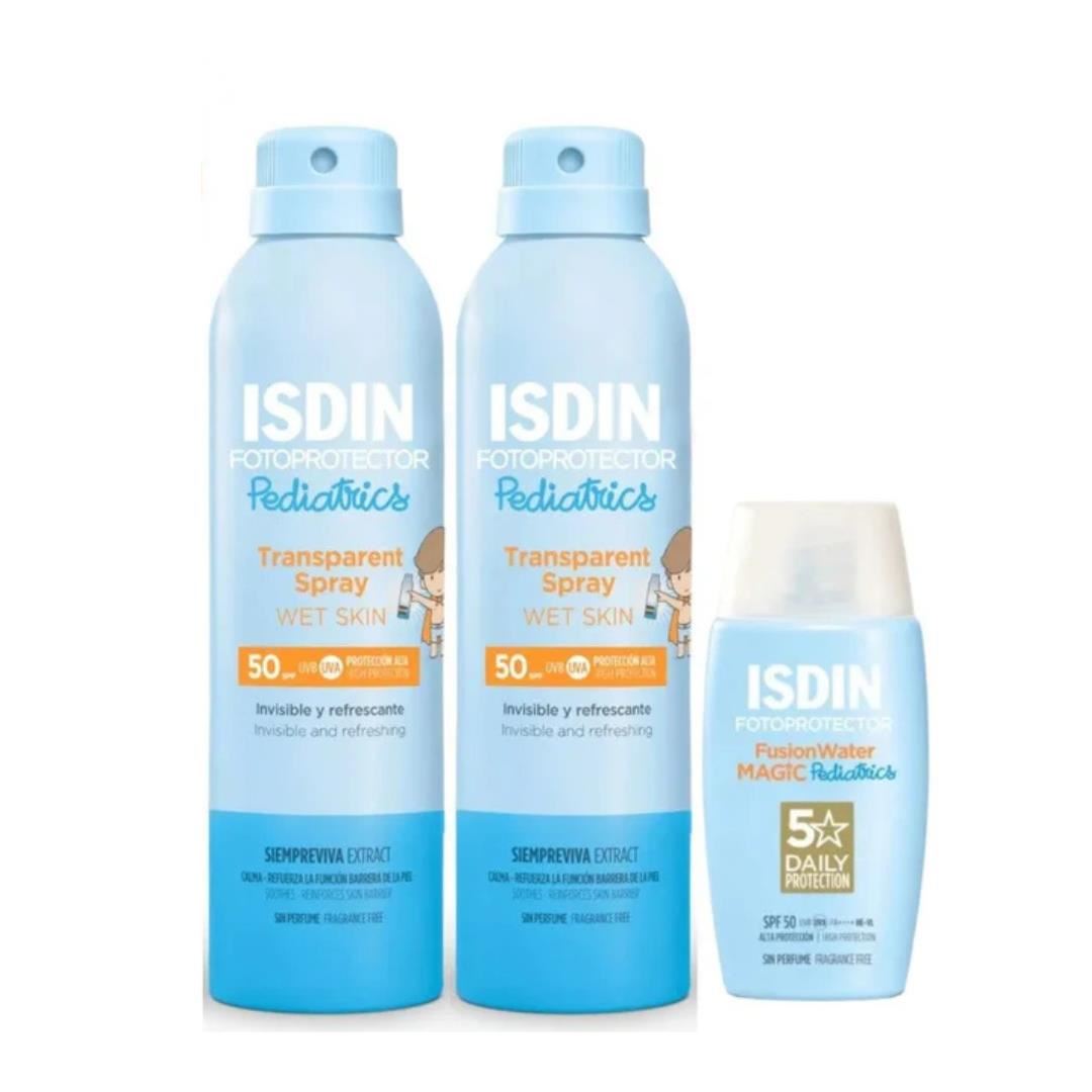 Fotoprotector Pediatrico Fusion Water 50ml + 2 Spray Wet Skyn Ped 250ml