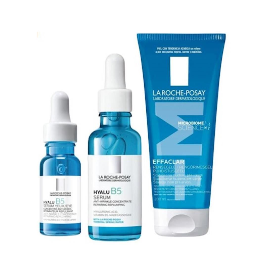 LRP Rutina Pieles Mixtas - Limpieza + Serum hidratante Rellenador Rostro y Ojos