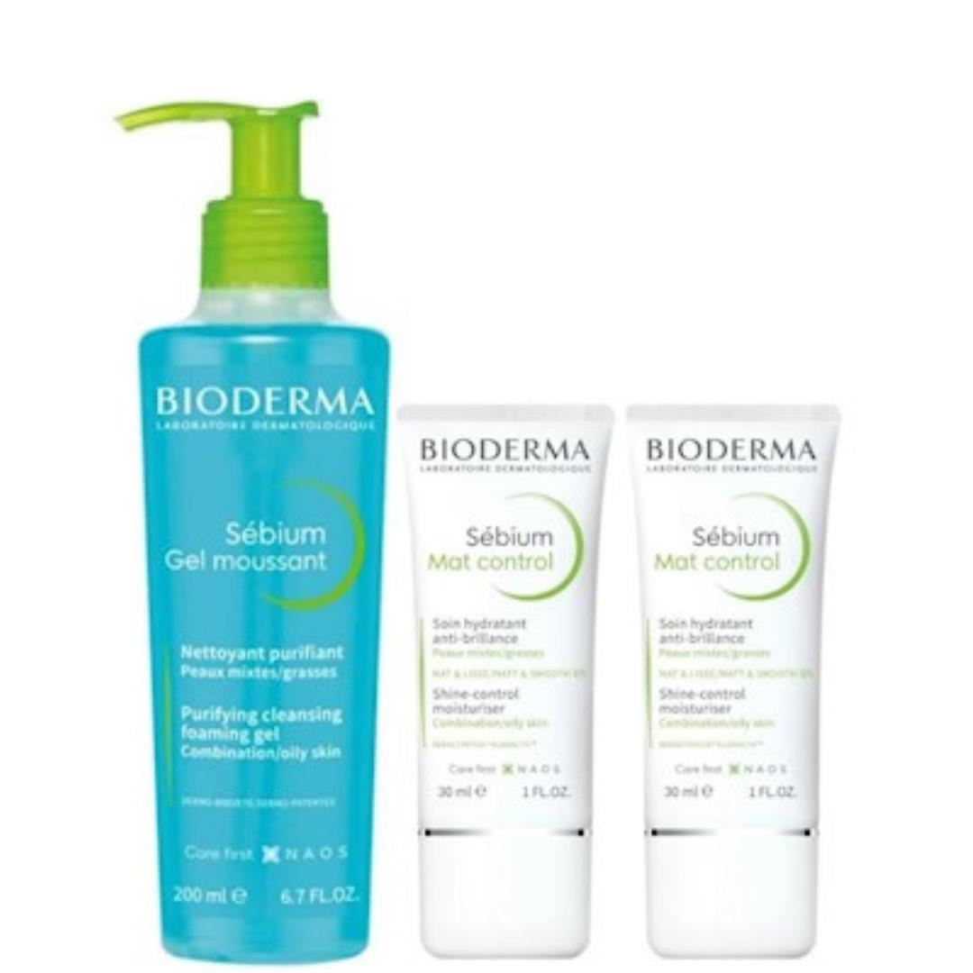 Rutina Sébium para piel propensa al acné: Gel Moussant 200ml + 2 Mat Control 30ml