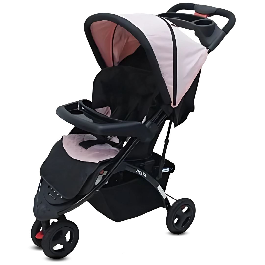 Coche Cuna Deportivo 3 ruedas «DELTA SPORT» Pink