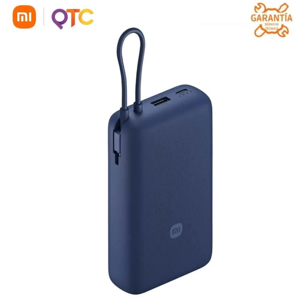Power Bank Xiaomi 20000 mAh 33W Azul con cable GL