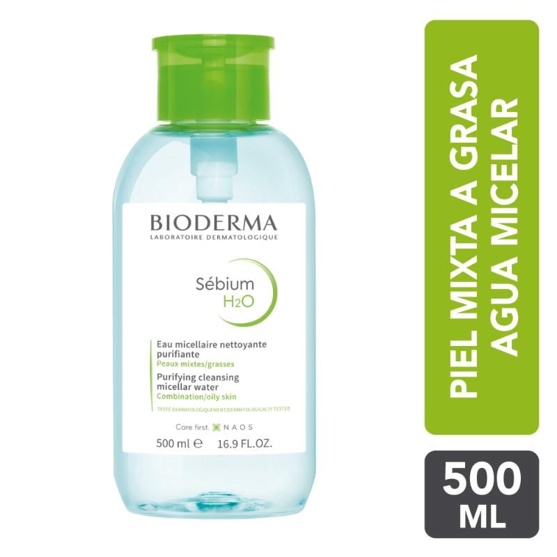 Agua Micelar Bioderma Sébium H2O Pump 500ml