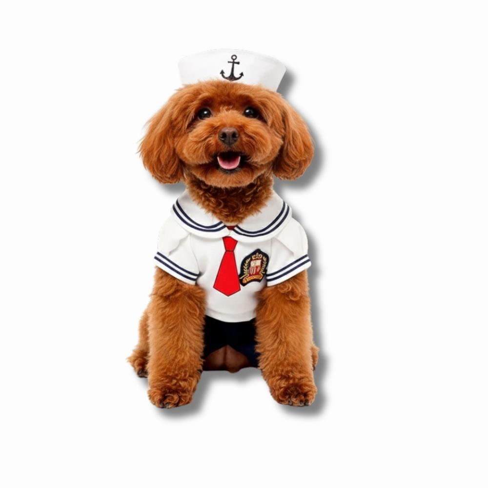 DISFRAZ MARINERO PARA GATO O PERRO Talla M