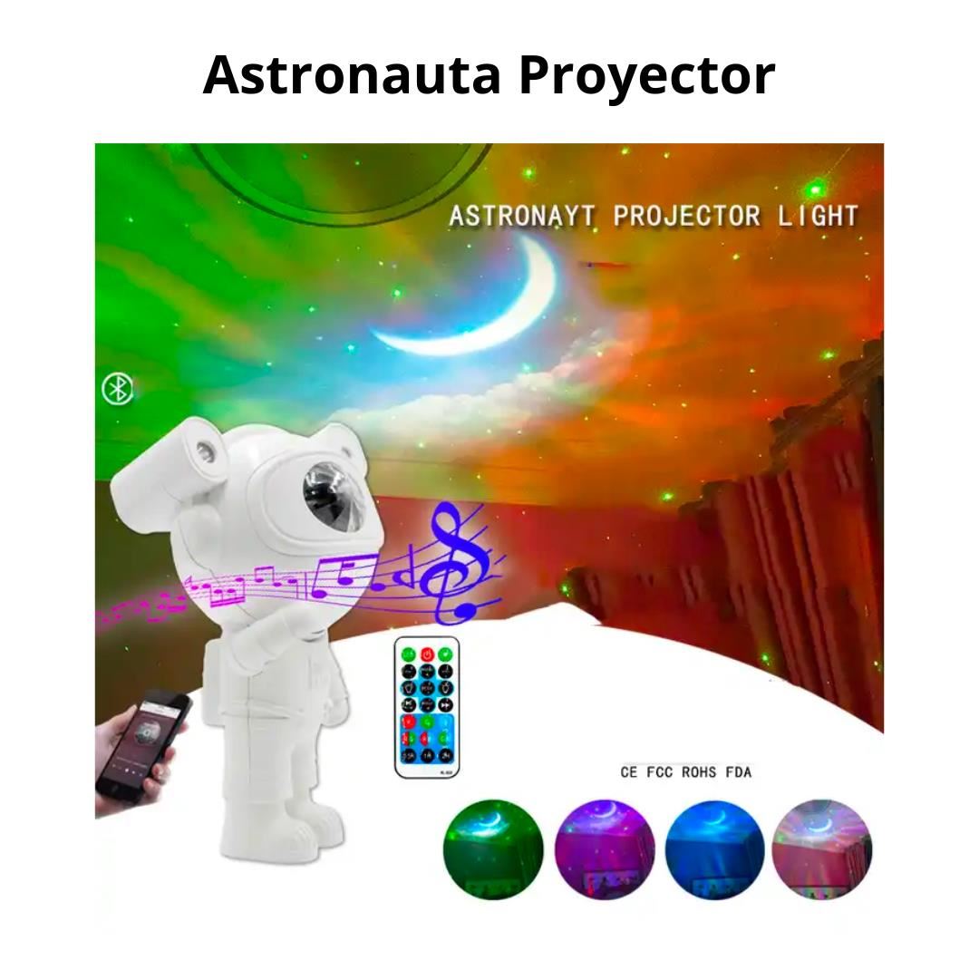 PROYECTOR LED ASTRONAUTA XL-731B ESTRELLAS/GALAXIA/BT/PARLANTE