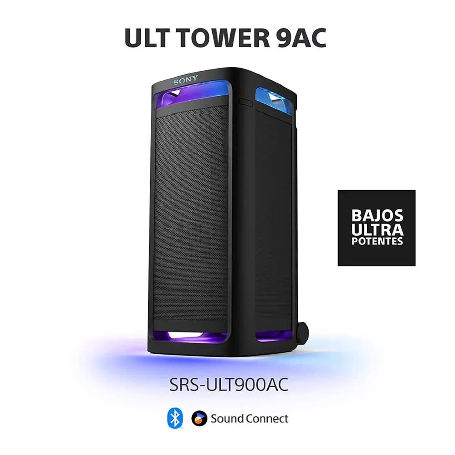 Parlante Bluetooth Sony SRS-ULT900AC ULT TOWER 9AC para Fiestas – Negro