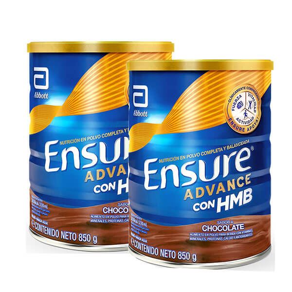 Pack Ensure Advance Sabor Chocolate - Lata 850 G