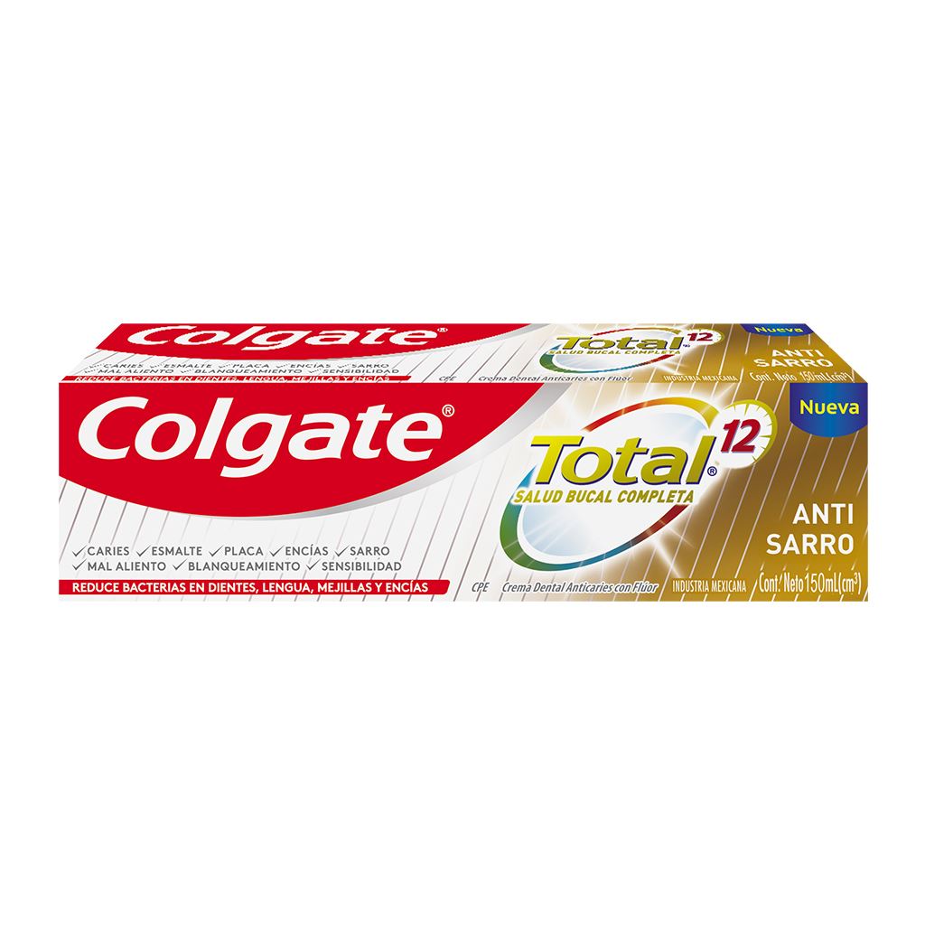 Crema Dental Colgate Total 12 Antisarro - Tubo 150 ML
