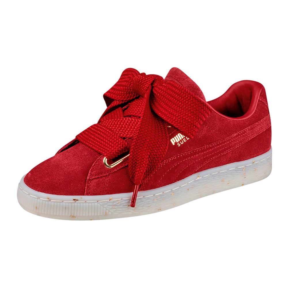puma suede rojos mujer