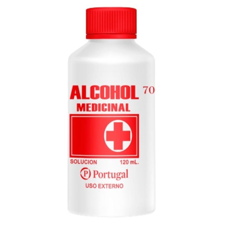 Alcohol 70° Portugal - Frasco 120 ML