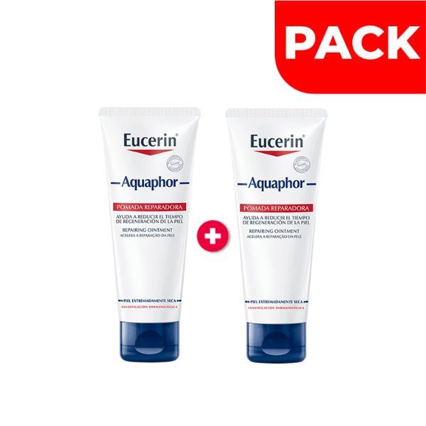 Dúo Pack Eucerin Aquaphor Ungüento Reparador - Tubo 49 G