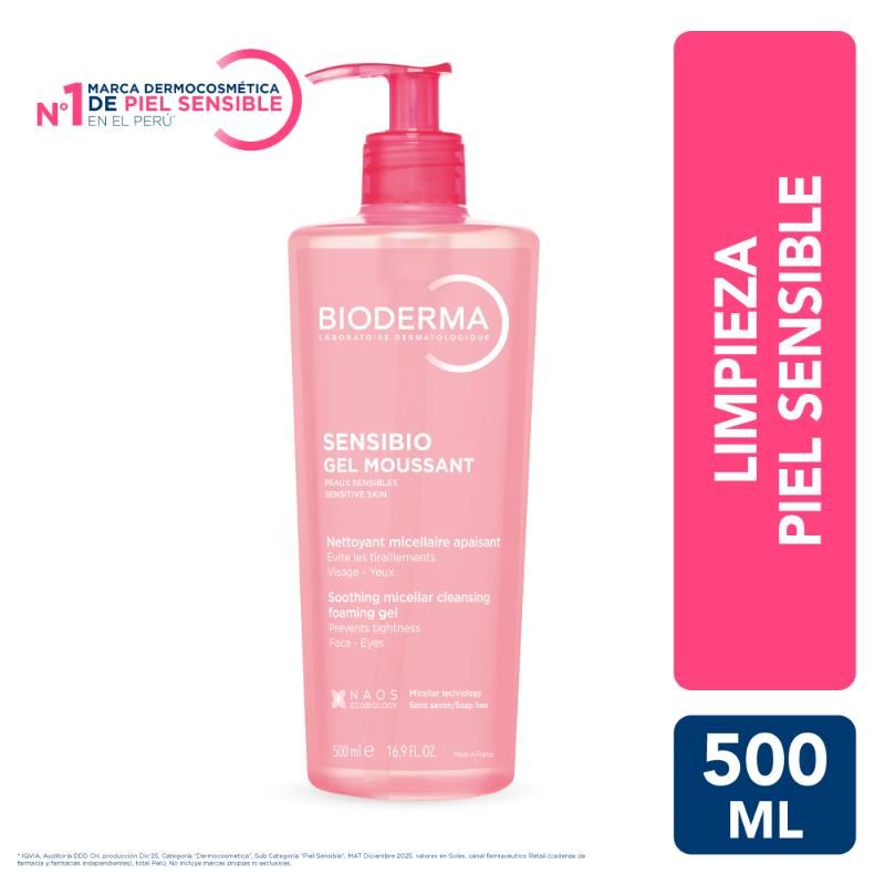 Gel Limpiador Bioderma Sensibio Gel Moussant 500ml