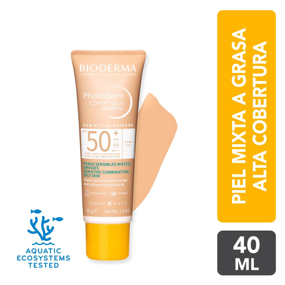Protector Solar Bioderma Photoderm Cover Touch Clair Spf50+ 40ml